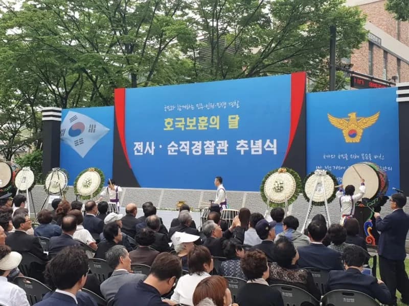 행사무대렌탈 경찰청 기동대 무대 시공 사례