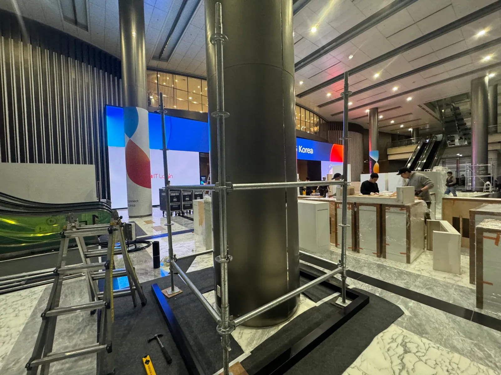 트러스/레이어 대여 코엑스 레이어 구조물설치 시공 사례
